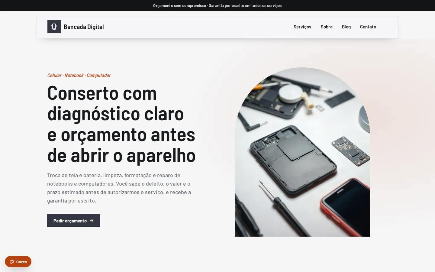 Bancada Digital — assistência técnica de celular e informática
