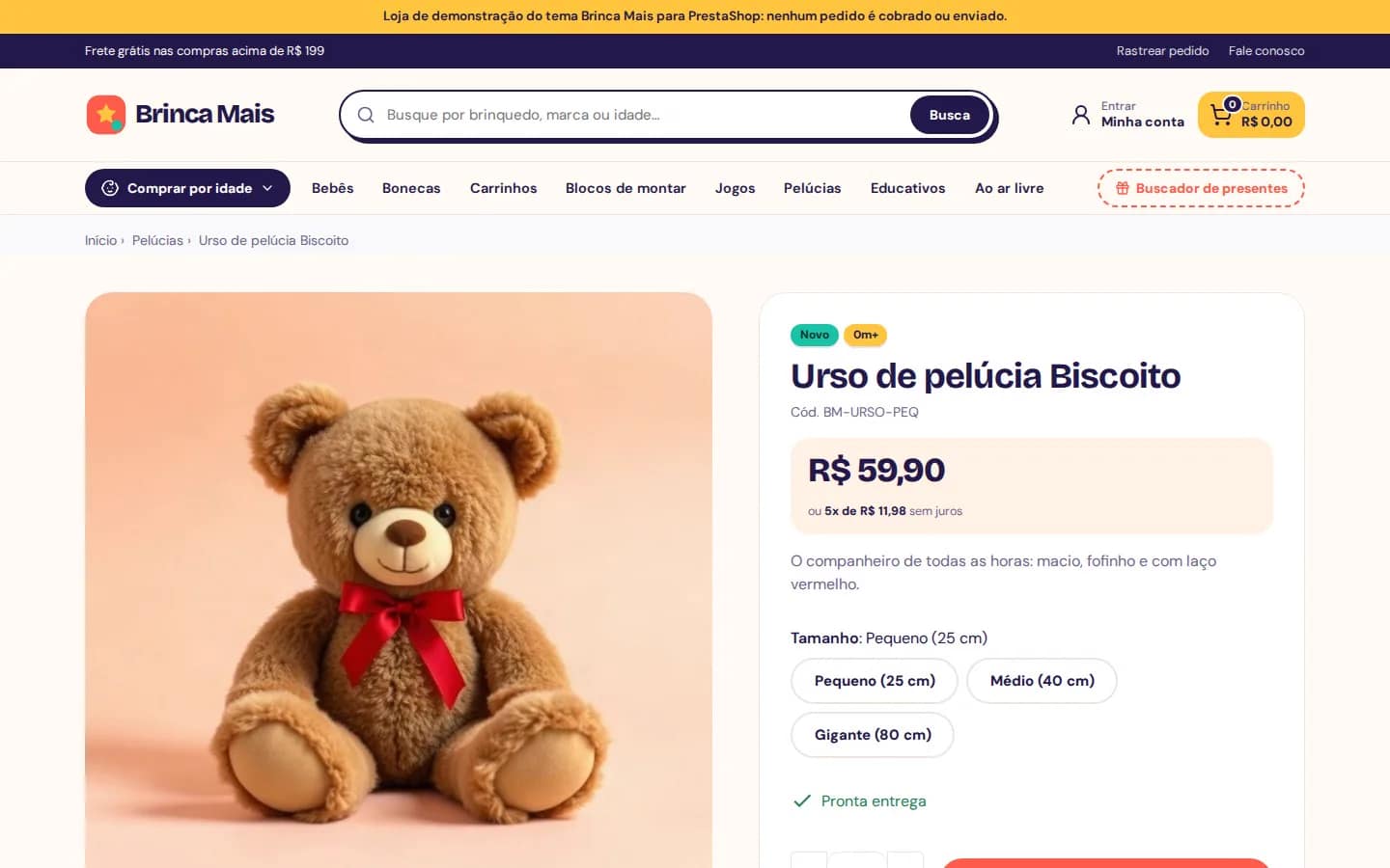 Página de produto
