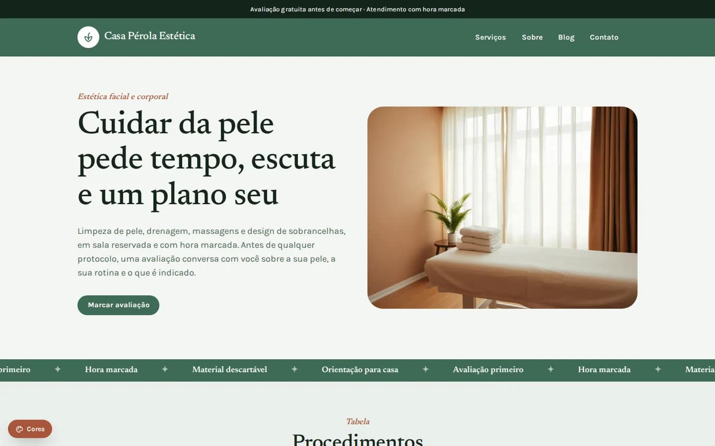 Casa Pérola Estética — clínica de estética