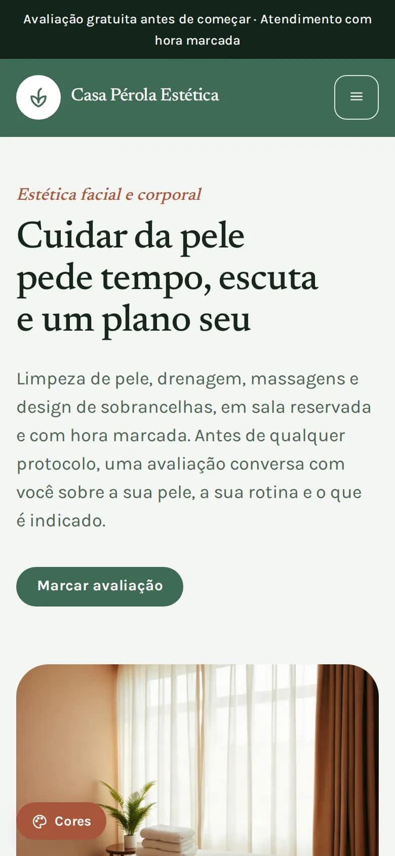 Casa Pérola Estética — clínica de estética no celular