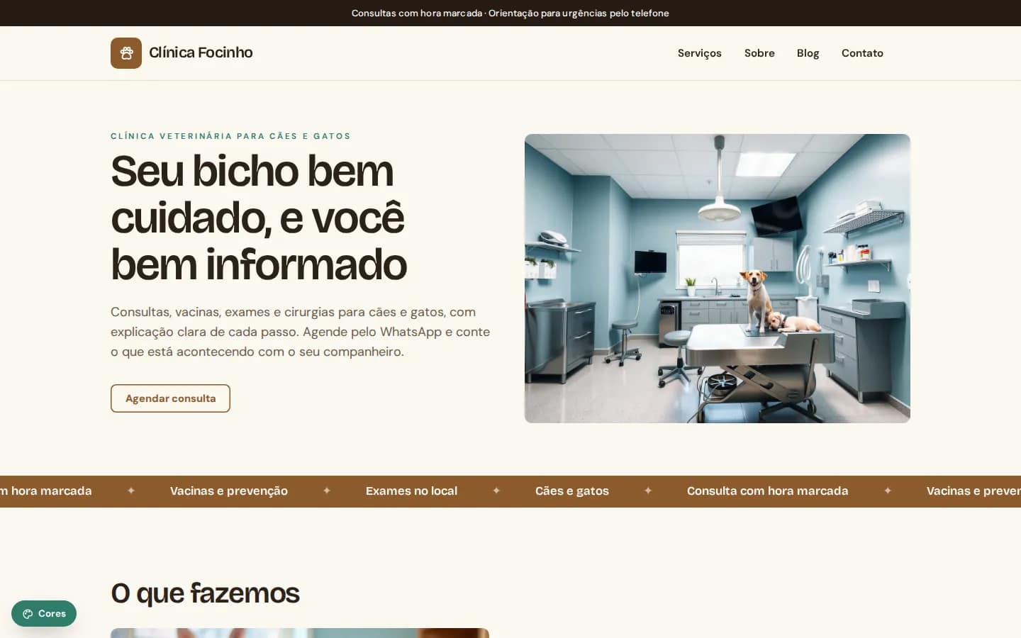 Clínica Focinho — clínica veterinária