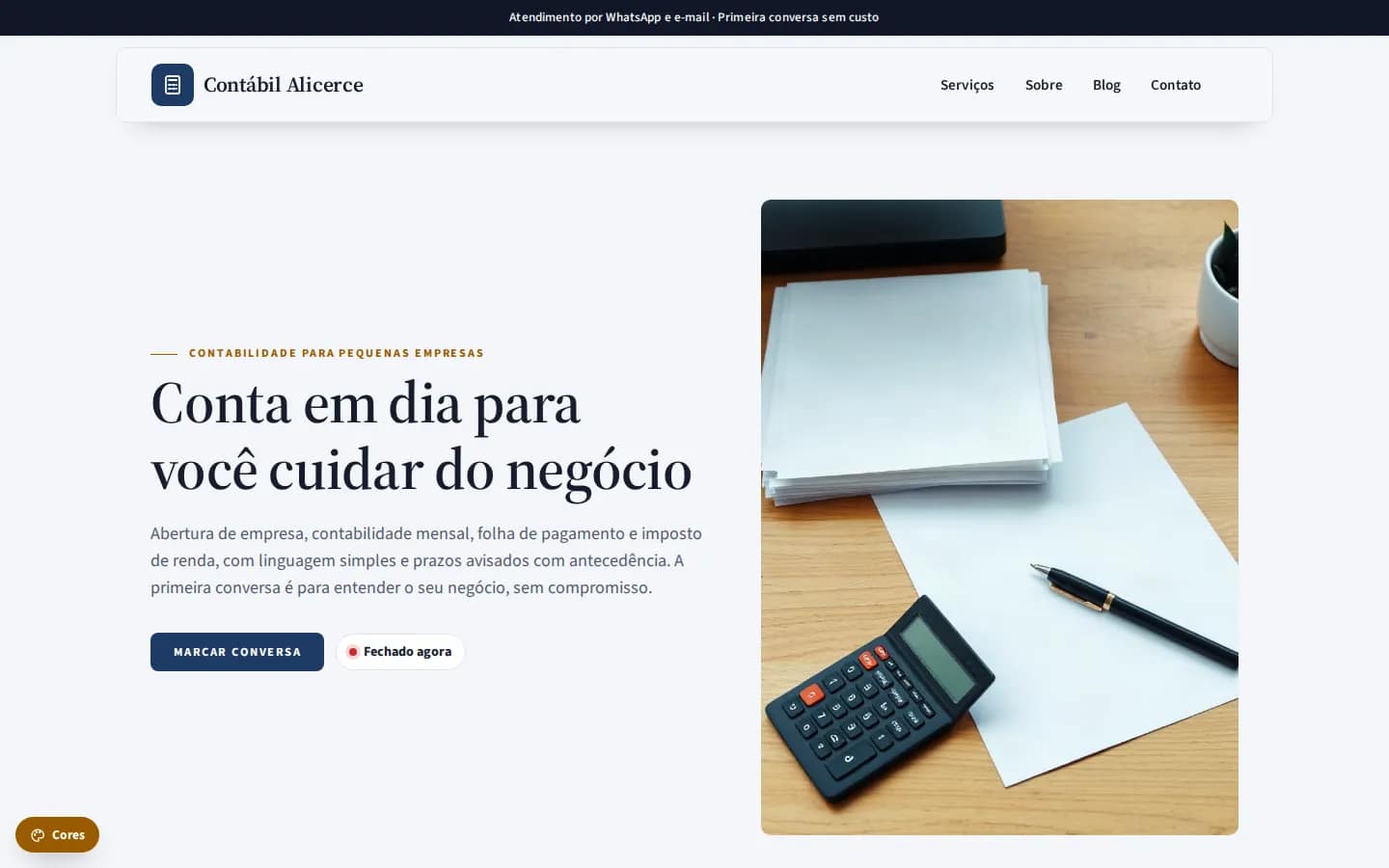 Contábil Alicerce — escritório de contabilidade