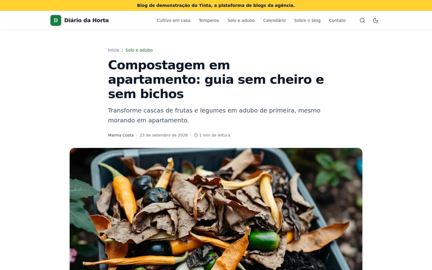 Página de artículo
