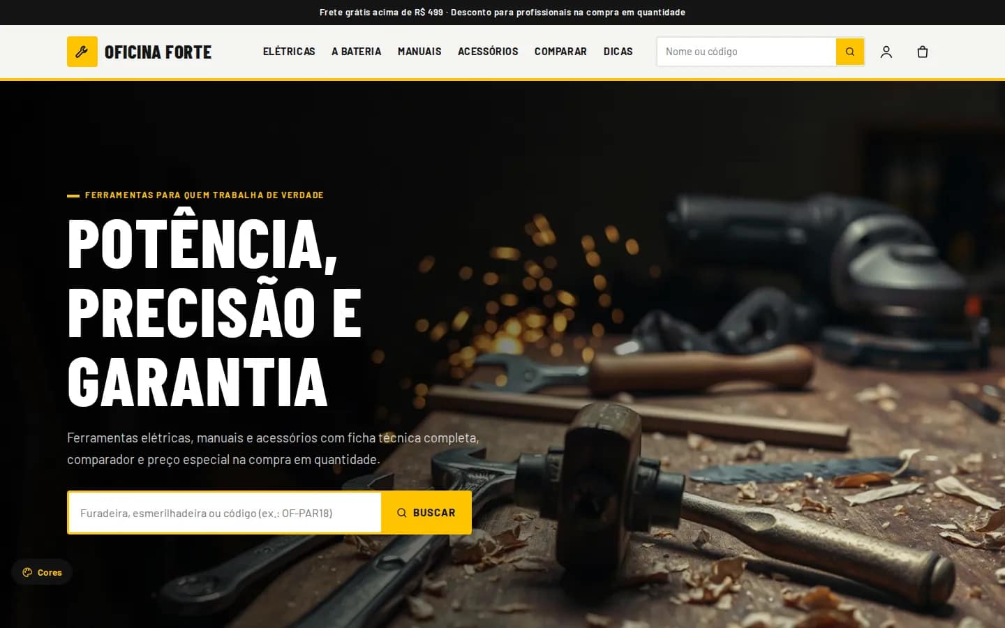 Oficina Forte — loja de ferramentas