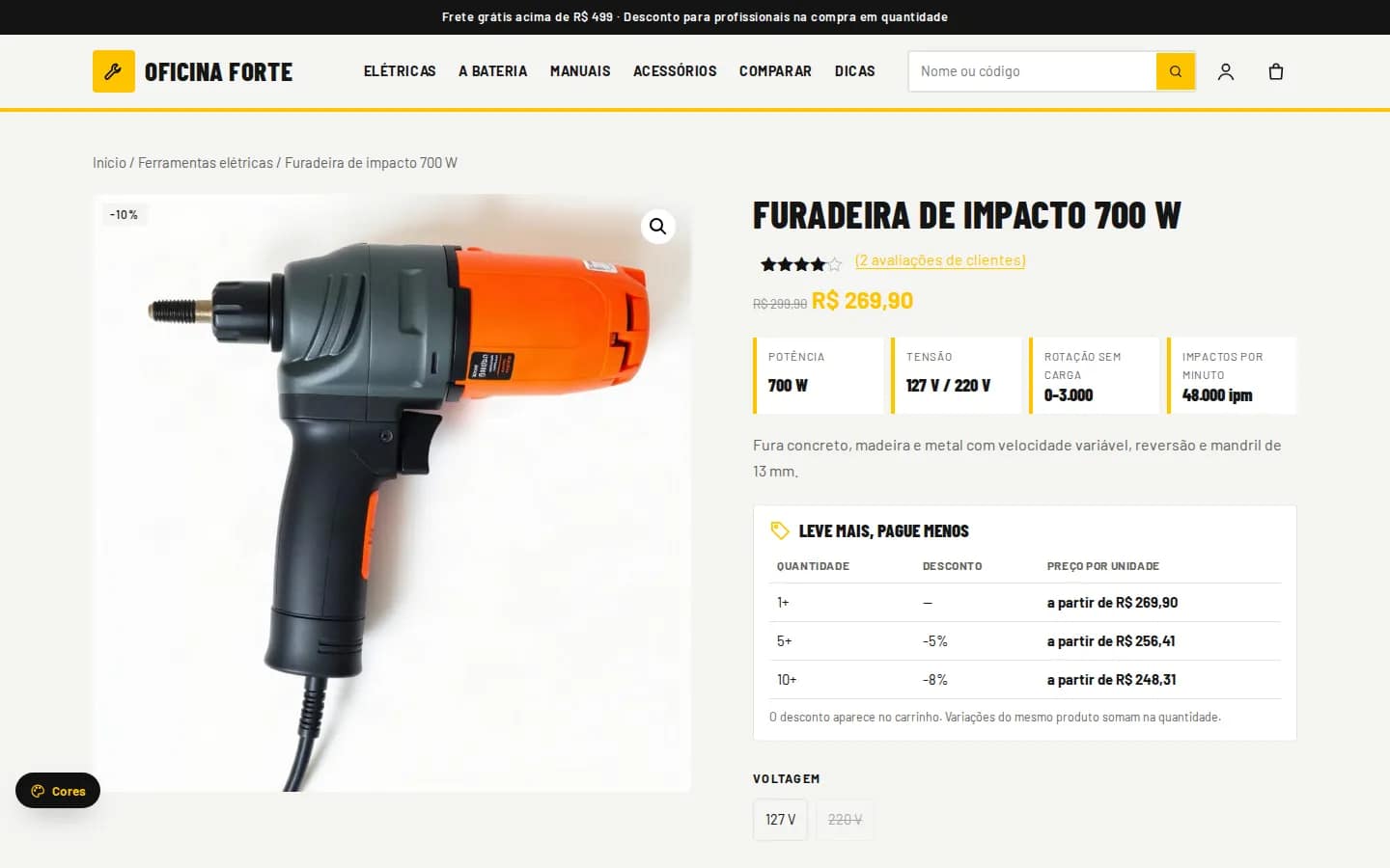 Página de producto