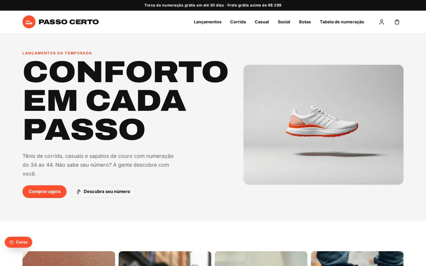 Passo Certo — tênis e sapatos