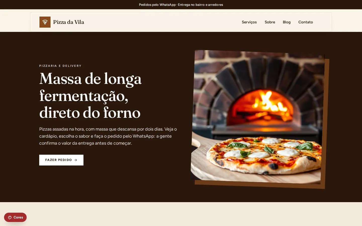 Pizza da Vila — pizzaria e delivery