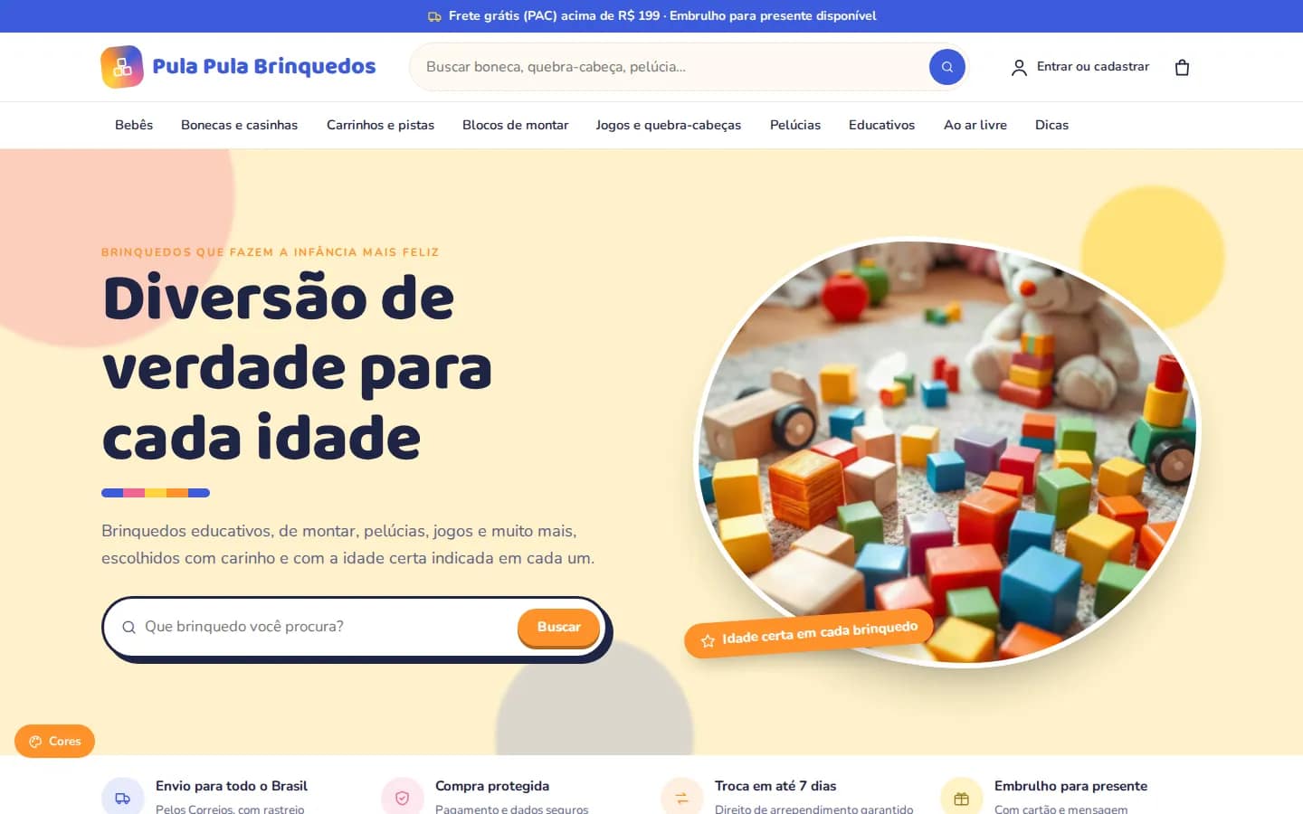 Pula Pula — loja de brinquedos