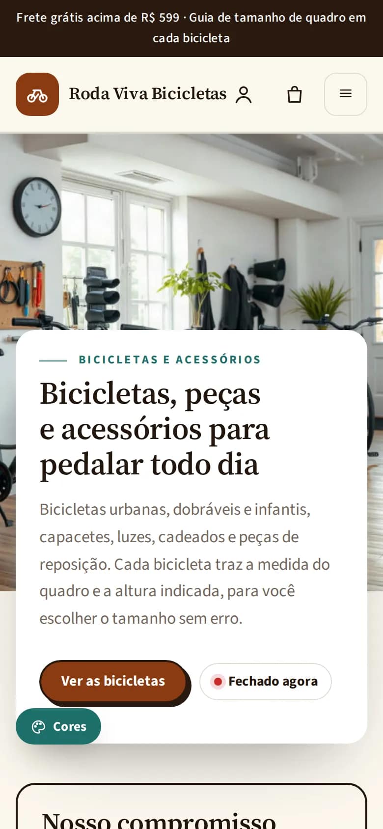 Roda Viva Bicicletas — bicicletas e acessórios no celular