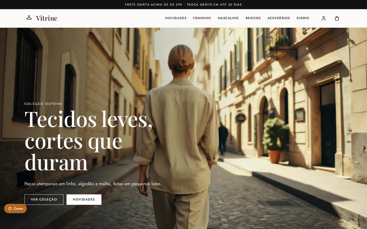 Vitrine — loja de roupas