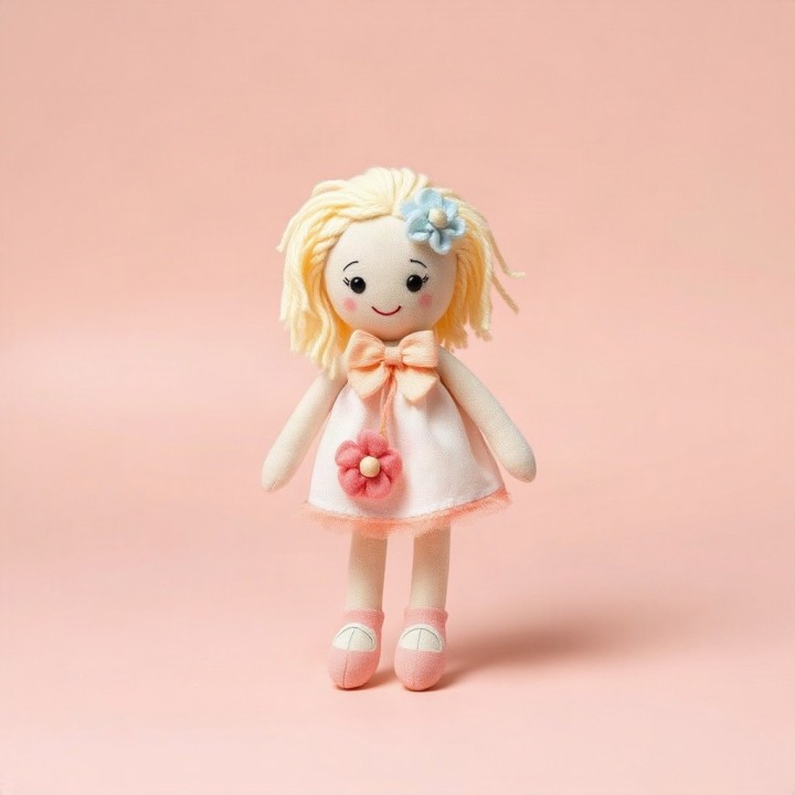 Boneca de pano Flor
